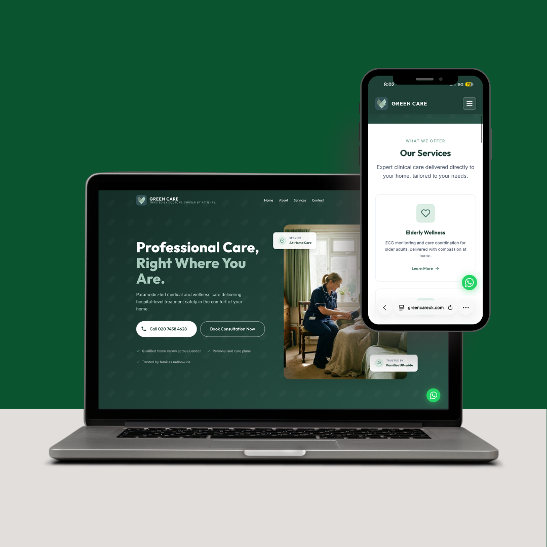 GreenCare UK homepage