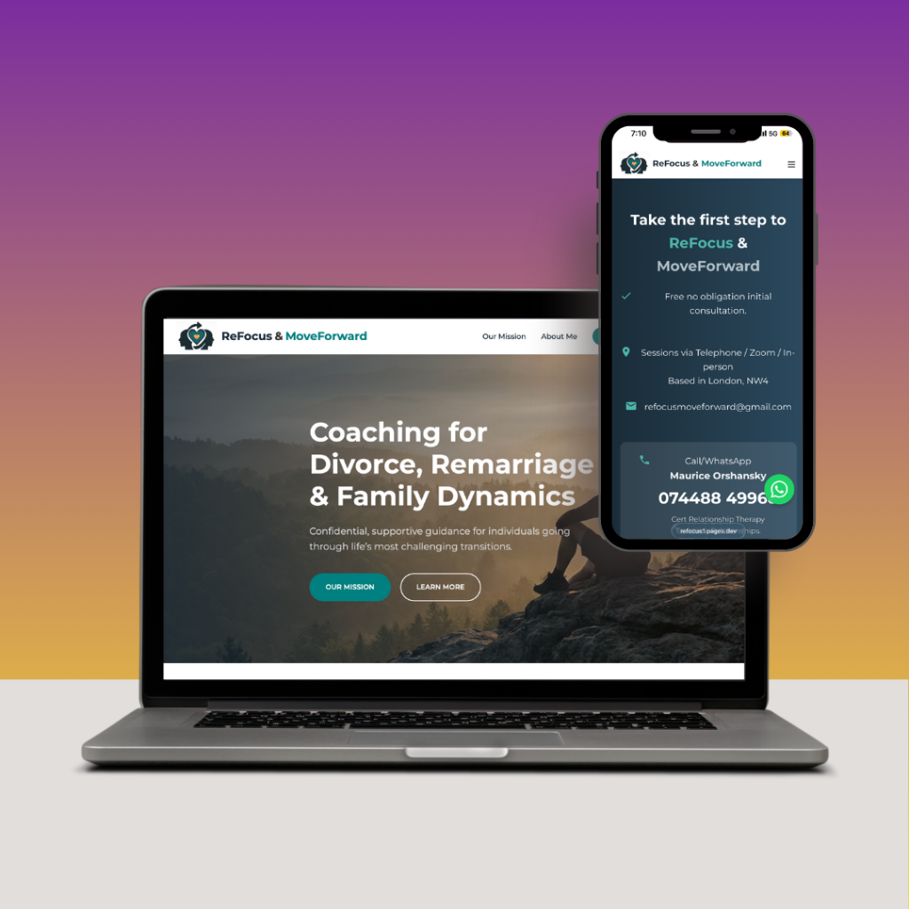 ReFocus and MoveForward homepage